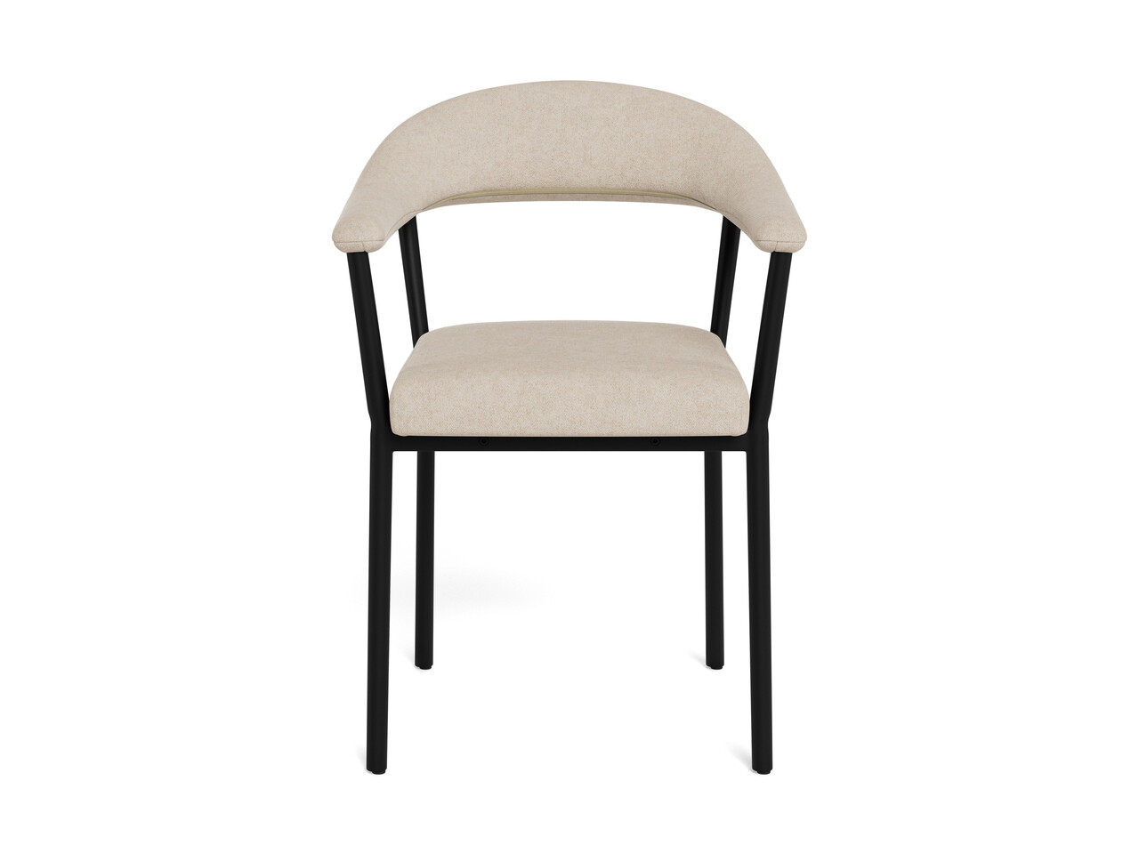 Scaun Vivi, Actona, 56x53x78 cm, poliester/otel, bej nisip - view 2