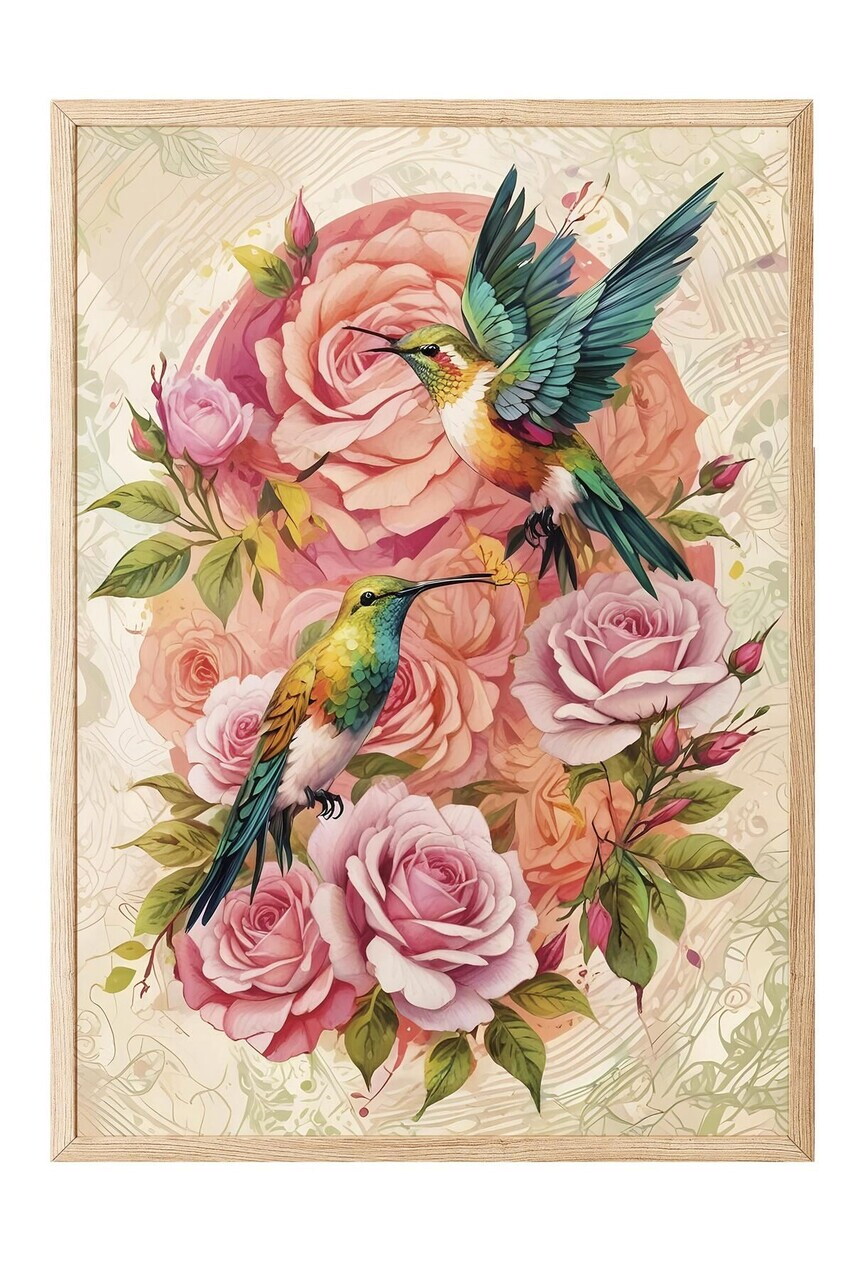 Tablou decorativ, 108616, Lemn masiv, Sticla PVC, Multicolor - view 2