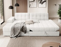 Coltar extensibil stanga 3 locuri ELTAP, LT-01ROY, Blezalt, 240x150x82 cm, lemn/poliester, alb
