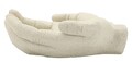 Vas decorativ Hand Tray Stons, Mauro Ferretti, 22.7x20x7.3 cm, polirasina, crem