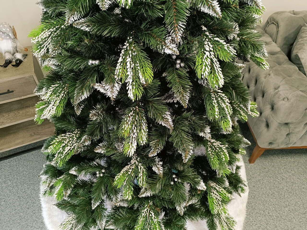 Brad artificial Christmas Deluxe by Sersimo, Diamant, 2D+3D, 220cm — imaginea 5