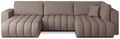Coltar extensibil stanga 6 locuri ELTAP, LT-07SA, Bonito, 350x175x92 cm, lemn/poliester, bej