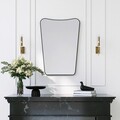 Oglinda decorativa, Neostill, Bella Donna, 50x70 cm, Metal, Negru