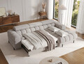 Coltar extensibil dreapta 3 locuri ELTAP, RT-20PEL, Felro, 285x181x93 cm, lemn/poliester, gri