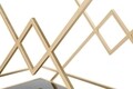 Carucior pentru servire Piramid, Mauro Ferretti, 90x40x80 cm, fier, auriu/negru