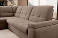 Coltar extensibil stanga 3 locuri ELTAP, LT-20NU, Sado, 272x192x95 cm, lemn/poliester, maro deschis