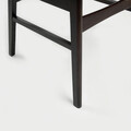 Scaun Nergu, Homla, 46x54.2x80 cm, poliester/lemn, maro inchis/bej