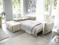 Coltar extensibil stanga 4 locuri ELTAP, LT-18MAN, Campo, 265x196x88 cm, lemn/poliester, bej