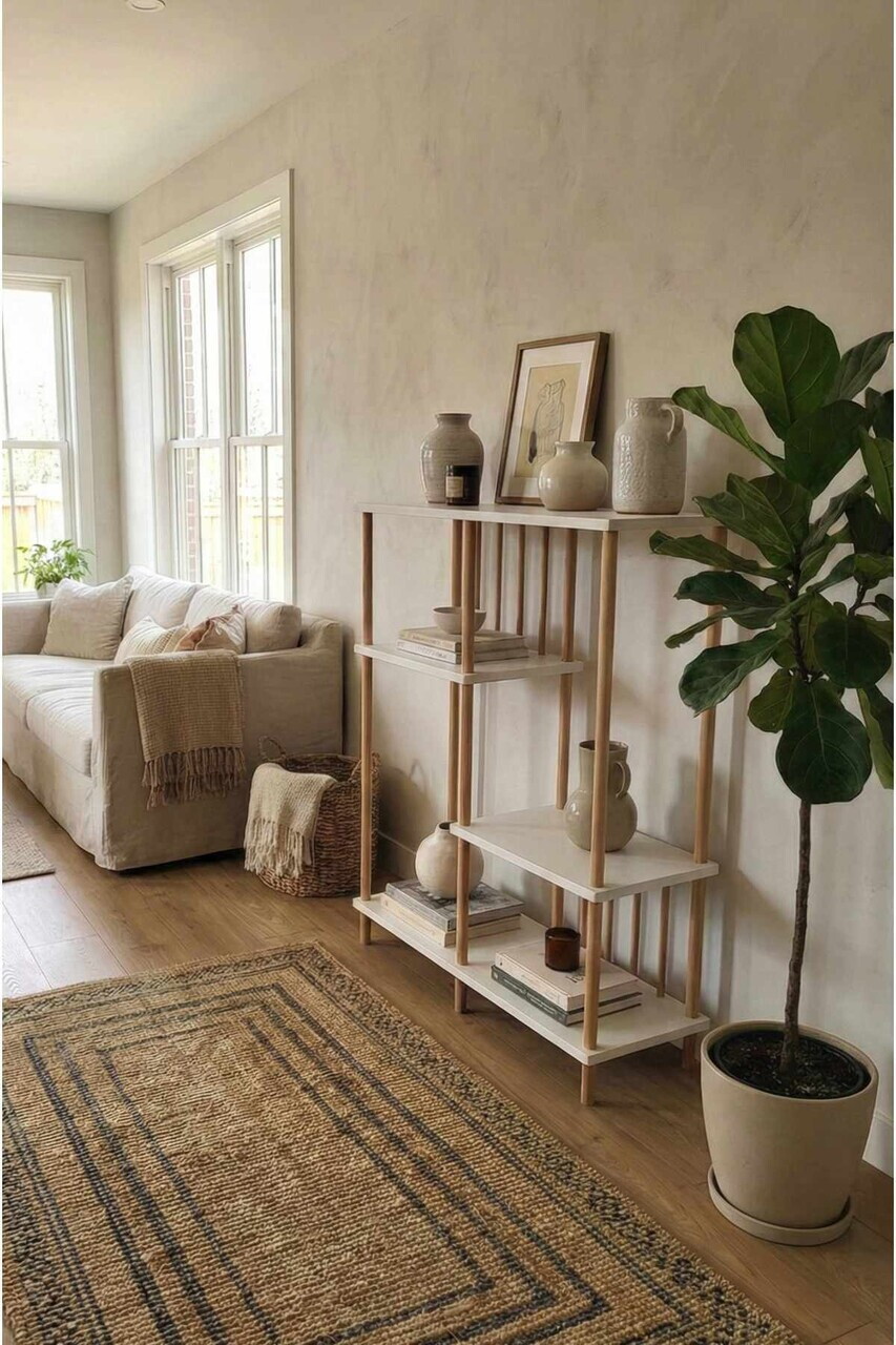 Corp biblioteca, Hanah Home, Peka220, 85x106x30 cm, PAL, Alb — imaginea 2