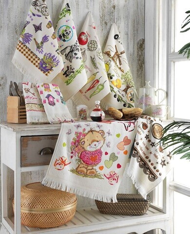Set prosoape de bucatarie, Hermia, 741LDN1130, Multicolor