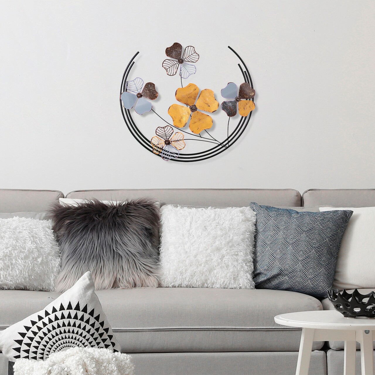 Decoratiune de perete, Haiyang 2, Dimensiuni: 70 x 62 x 4 cm, Multicolor - view 2