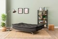 Canapea extensibila cu 3 locuri, Futon, 859FTN2896, Metal , Gri inchis