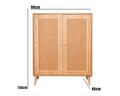 Bufet, Wolina, Jüt Sideboard, 40x90x110 cm, Lemn, Stejar