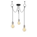 Lustra, Opviq, 892OPV1744, Metal, Negru/Nichel