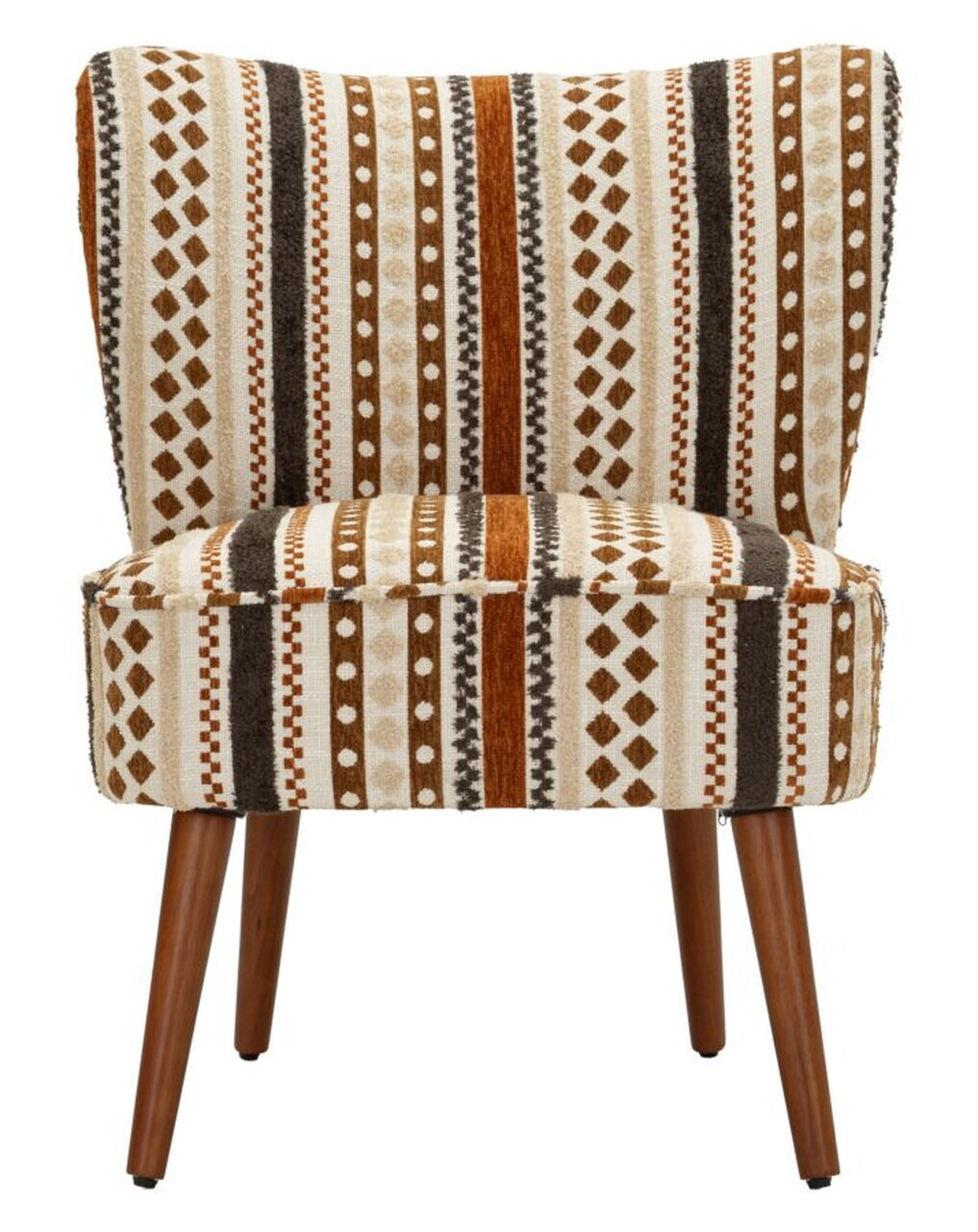 Fotoliu, Mauro Ferretti, Ethnic, 65x68x80 cm, poliester/lemn masiv, multicolor — imaginea 9