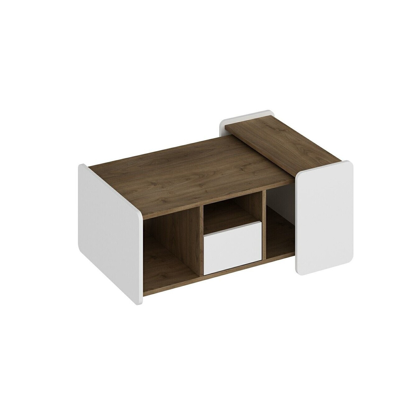 Masuta de cafea, Hanah Home, Viya, 94.3x39.45x60.69 cm, Alb / Deschis — imaginea 4