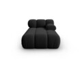 Sezlong living dreapta 1 loc, Bellis-51, Micadoni Home, 155x94x70 cm, catifea, negru