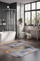 Set covorase de baie, Cartwright, CT-5004, Poliester, Multicolor