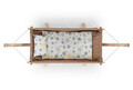 Hamac pentru bebelusi, Baby Hammock, 147x66x62 cm, Lemn, Maro