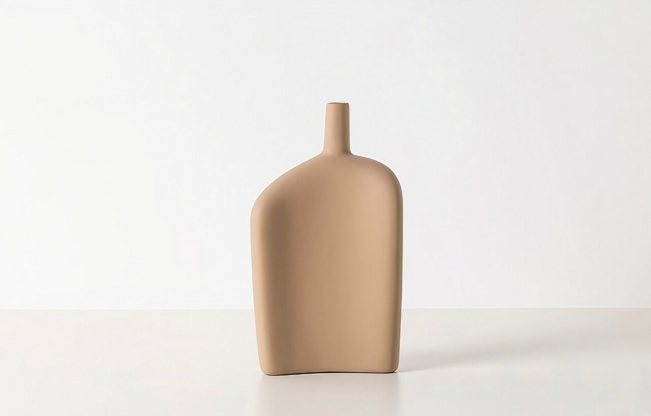 Vaza, CY0169, Ceramica, Maro deschis