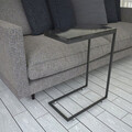 Masuta, Comforty, Callen, 46x62x26 cm, Alb/Negru