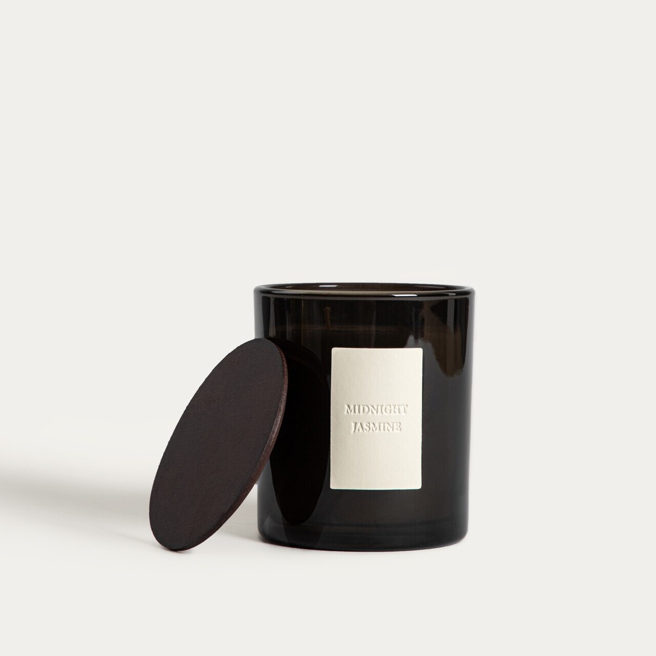 Lumanare parfumata Urban Leather, Midnight Jasmine, Homla, 380 g, ceara de soia, negru — imaginea 2