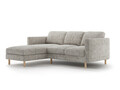 Coltar stanga 3 locuri, Eden, Micadoni, 223x150x90 cm, tesatura structurata, bej melange