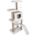 Casă pentru pisici, Paws & Whiskers, Pandora, MATERIAL TEXTIL WELSOFT, Alb