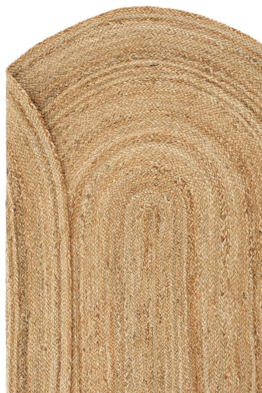 Covor, Vime 01E, 80x200 cm, Iuta, Stejar / Bej — imaginea 3