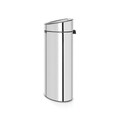 Cos de gunoi cu soft touch, Brabantia, Touch New, 40 L, 30.2x43.5x72.7 cm, otel, argintiu