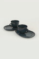 Set cesti de cafea, Keramika, 275KRM1173, Ceramica, Albastru inchis