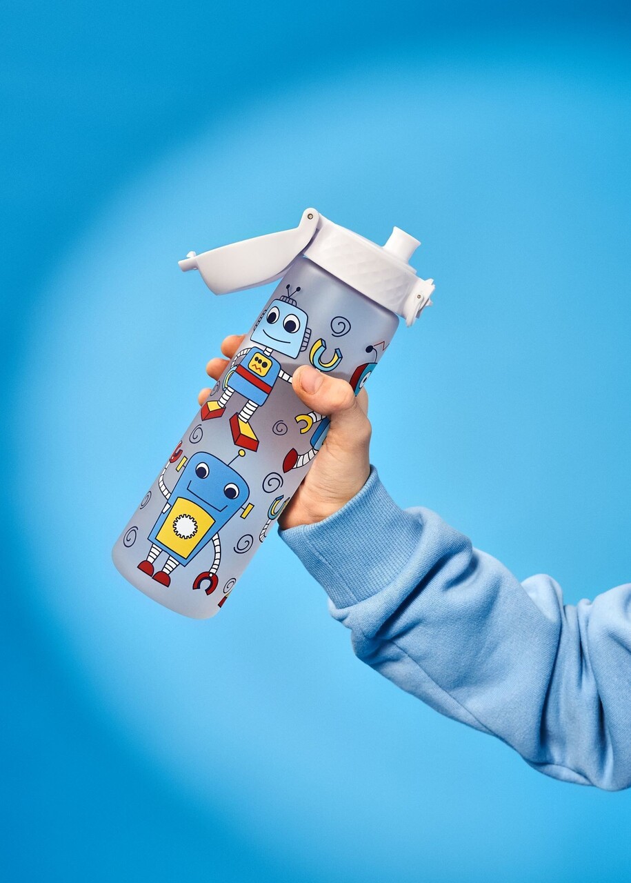 Sticla apa pentru copii Slim, recyclon, 500ml, Robots - Ion8 - imagine 5