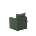 Canapea extensibilă cu 1 loc, Futon, 859FTN2883, Metal , Verde