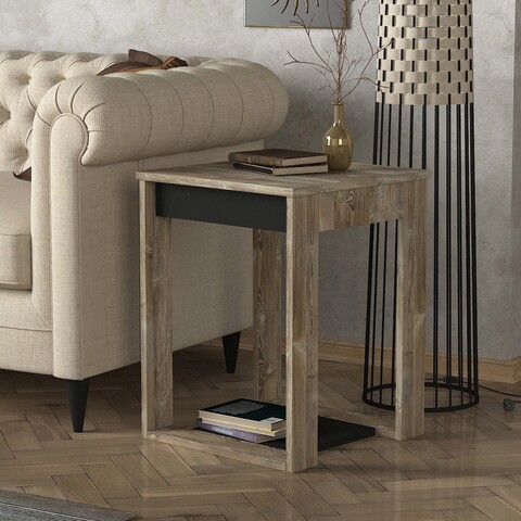 Masuta, tera home, costa, 46.2x60x46.2 cm, pal, bej/lemn