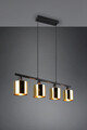 Lustra Jason, RL, 75x12x150 cm, 10W, 4x E14, metal, auriu