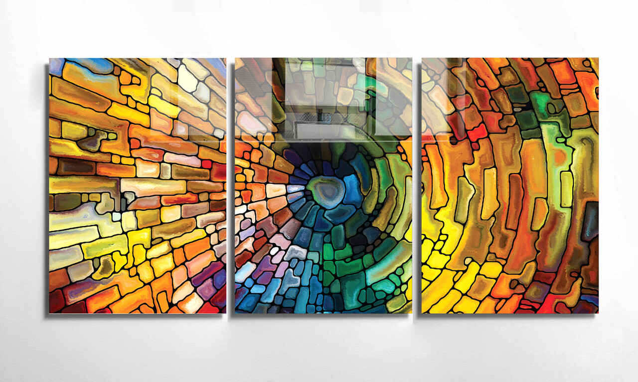 Set 3 tablouri decorative, 2000, Dimensiune: 45 x 65 cm (3 bucăți), Multicolor - view 3