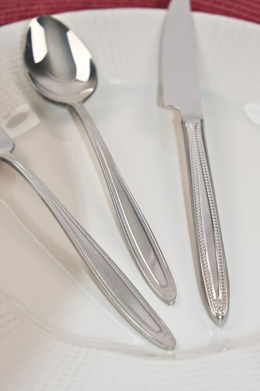 Set tacamuri, Hermia, 311MBL1714, Inox, Furculiță de desert: 16 x 3 cm (6 bucăți), Argintiu - view 2