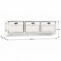 Cuier cu 3 rafturi Rafaello, 100x30x20 cm