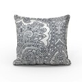 Fata de perna Lace, Fashion Goods, 45x45 cm, microfibra, alb/negru