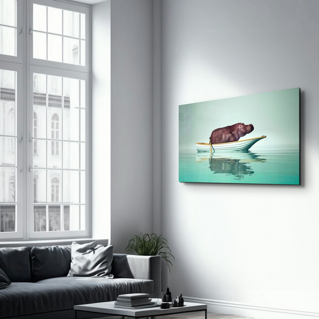 Tablou decorativ, OGLS-9085, Dimensiuni: 70 x 110 cm, Multicolor — imaginea 4