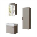 Set Dulap de Baie cu Chiuvetă și Oglindă (3 Piese), Hanah Home, 2940, PAL MELAMINAT, Gresie