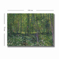 Tablou decorativ, 70100VANGOGH015, Canvas, Lemn, Multicolor