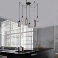 Lustra, Alby, 525NOR1462, Metal, Negru/Bronz