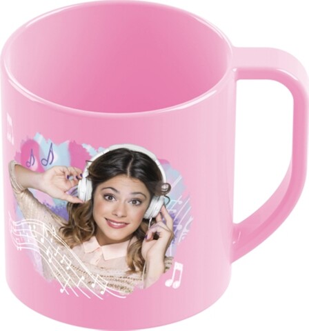 Cana Violetta, Disney, 350 ml, plastic, roz