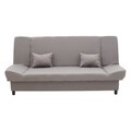 Canapea extensibila 3 locuri Tiko, Pakoworld, 200x85x90 cm, textil, gri