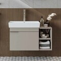 Dulap de baie cu chiuvetă, Hanah Home, Likya 82, 82x54x38.6 cm, PAL, Gresie