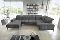 Coltar dreapta 6 locuri ELTAP, RT-06LO, Neviro, 350x201x77 cm, lemn/poliester, gri