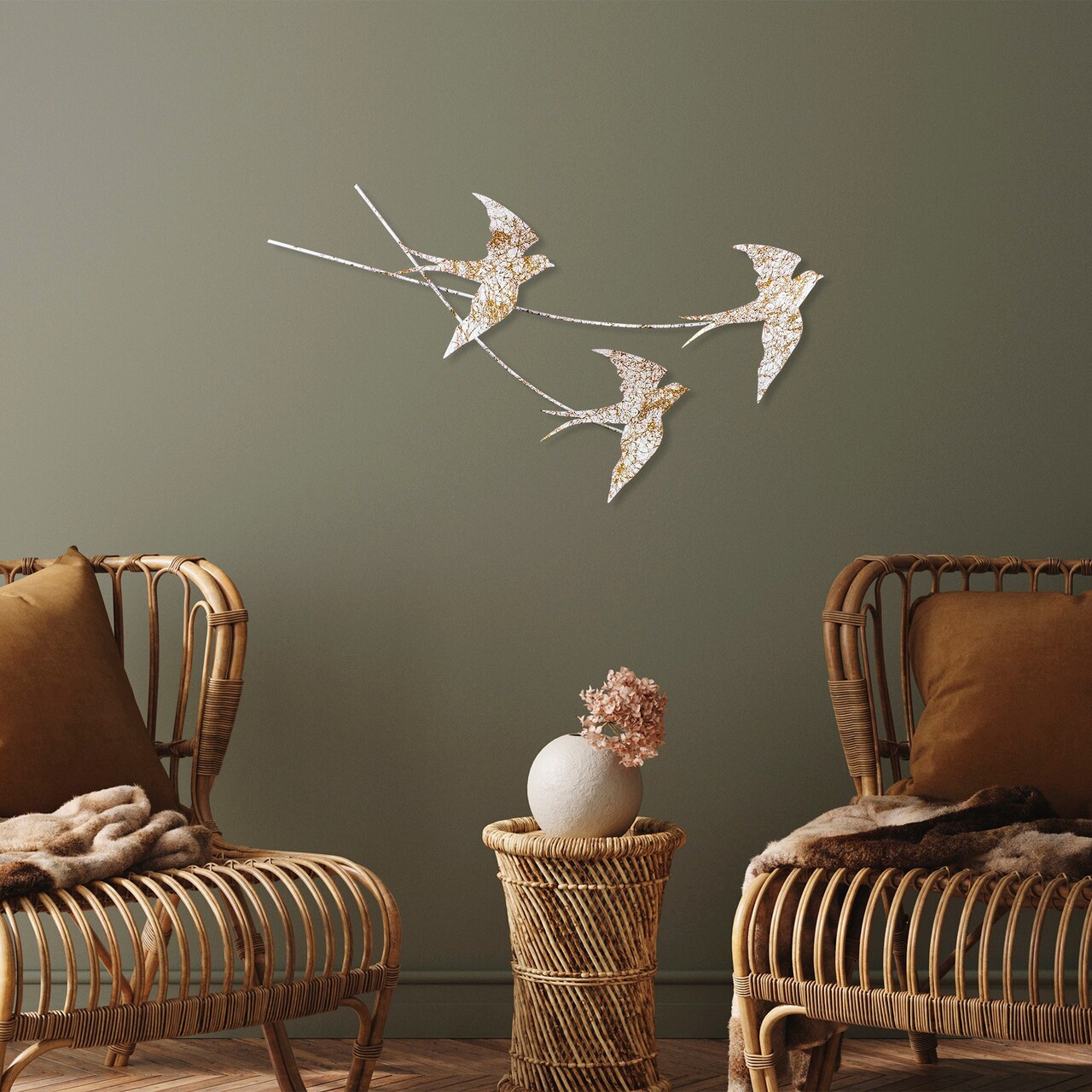 Decoratiune de perete, Wallow 6, Dimensiune: 42 x 70 cm, Multicolor - view 2