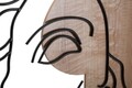Decoratiune de perete David -A, Mauro Ferretti, 50x80 cm, MDF, multicolor