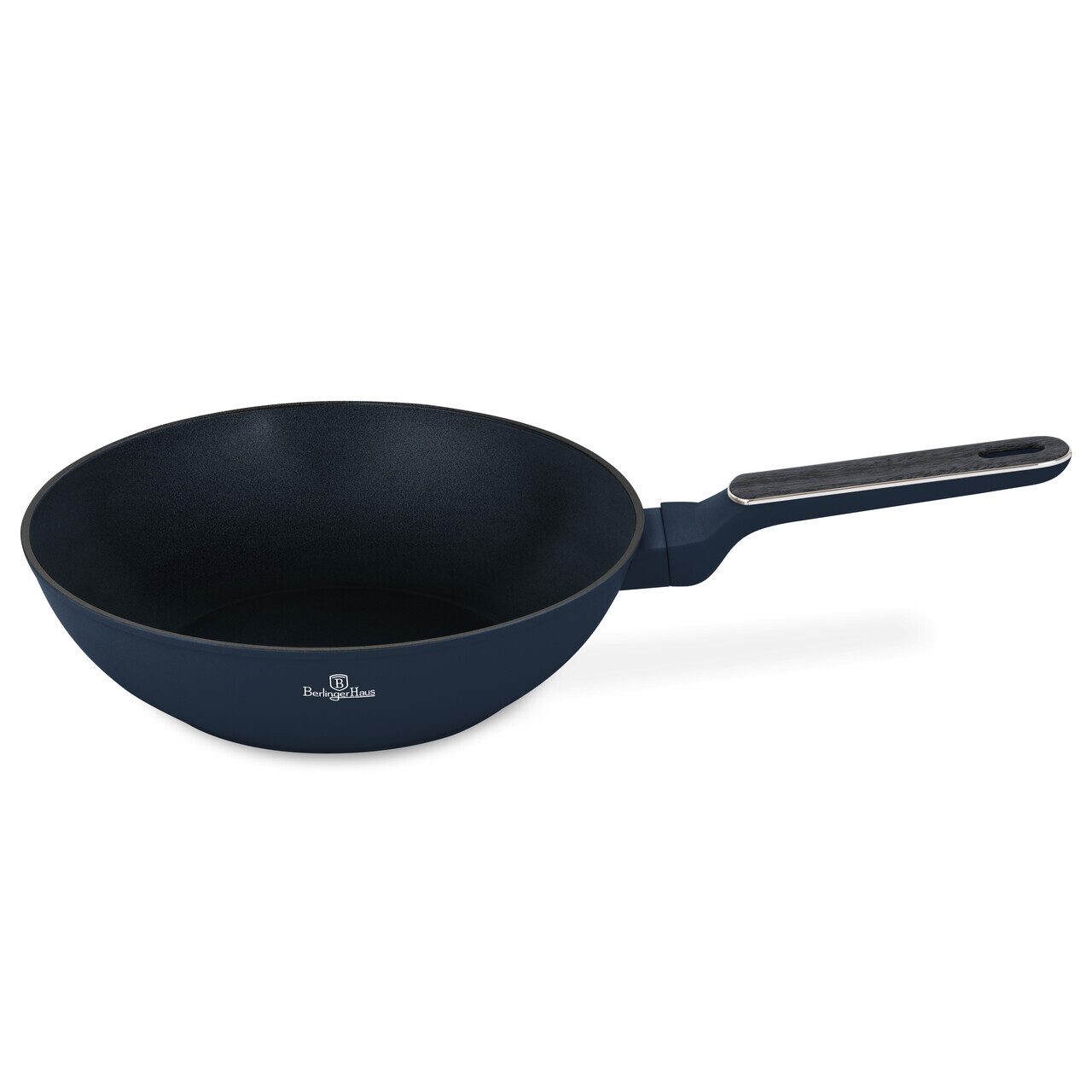 Tigaie Wok Berlinger Haus, Deep Sea, 28 cm, 3.5 L, aluminiu forjat, albastru mat/gri - imagine 7